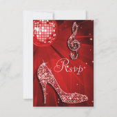 Red Disco Ball Sparkle Heels RSVP (Voorkant)