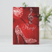 Red Disco Ball Sparkle Heels RSVP (Staand voorkant)