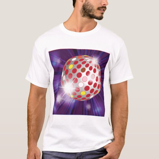 Red Disco Ball T-shirt (Voorkant)