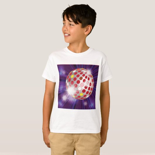 Red Disco Ball T-shirt (Voorkant volledig)
