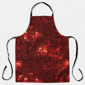 Red Disco Style Squares Valentine Pattern Schort (Voorkant)