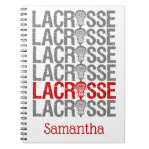 Red Distress Lacrosse Word