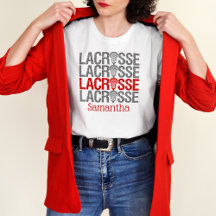 Red Distress Lacrosse Word
