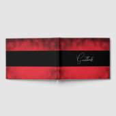 Red Distressed Grunge Wedding Gastenboek (Volledig)