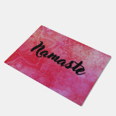 Red Distressed Mandala Namaste Deurmat (Schuin)