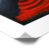 Red Diva Poster Mode Illustratie 20 x 16 afdrukken (Hoek)