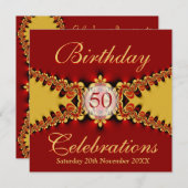 Red Diva Royal Gold-ceremonie Kaart (Voorkant / Achterkant)