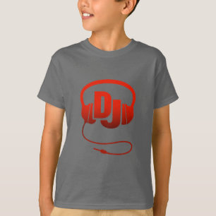 Red DJ kinder t-shirt
