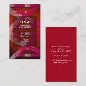 Red DNA Medical Science Modern Visitekaartje (Voorkant / Achterkant)