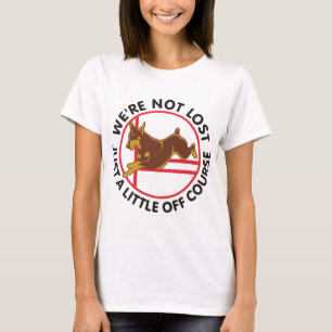 Red Doberman Agility Off Course T-shirt
