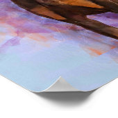 Red Doberman Pinscher 3/4 Front Poster (Hoek)