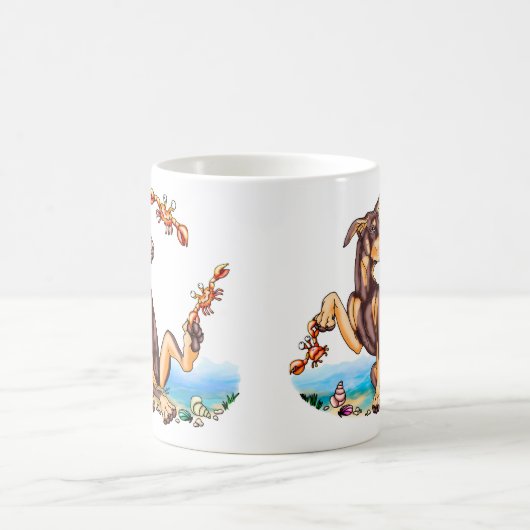 Red Doberman Pinscher Kinda Crabby Mokken (Center)