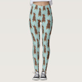 Red Doberman Pinscher Leggings (Voorkant)