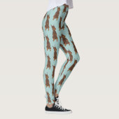 Red Doberman Pinscher Leggings (Rechts)