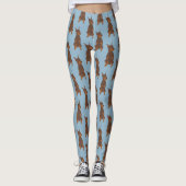 Red Doberman Pinscher Leggings (Voorkant)