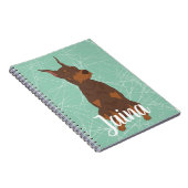 Red Doberman Pinscher Notitieboek (Rechterzijde)