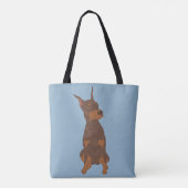 Red Doberman Pinscher Tote Bag (Achterkant)