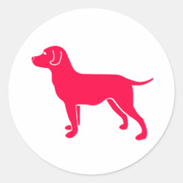 Red Dog Design Ronde Sticker