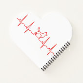 Red Dog Heartbeat Notitieboek (Achterkant)