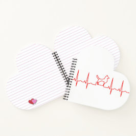 Red Dog Heartbeat Notitieboek