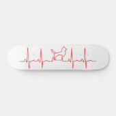Red Dog Heartbeat-skateboard Persoonlijk Skateboard (Horizontaal)