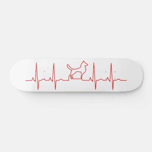 Red Dog Heartbeat-skateboard Persoonlijk Skateboard (Horizontaal)