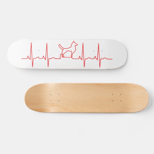 Red Dog Heartbeat-skateboard Persoonlijk Skateboard (Horizontaal)