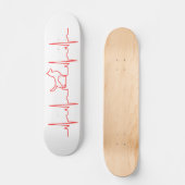 Red Dog Heartbeat-skateboard Persoonlijk Skateboard (Voorkant)