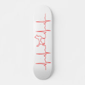 Red Dog Heartbeat-skateboard Persoonlijk Skateboard (Voorkant)
