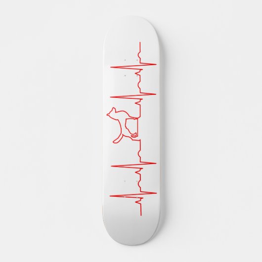 Red Dog Heartbeat-skateboard Persoonlijk Skateboard (Voorkant)