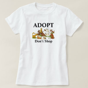 Red Dogs T-Shirt Adopt Don't Shop