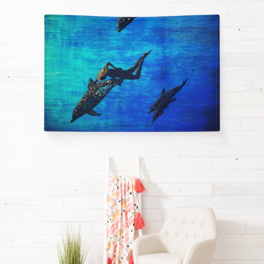 Red dolfijnen spandoek (Insitu)