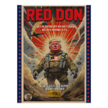 Red Don - Poster voor satirische politieke kunst