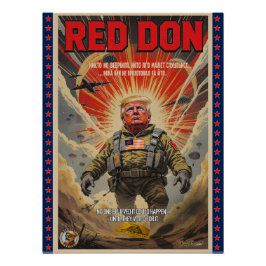 Red Don - Poster voor satirische politieke kunst