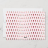 Red Doodle Joy Foto Kerstmis Feestdagenkaart (Achterkant)