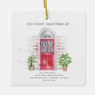 Red door Boho We hebben kerst bezocht Keramisch Ornament