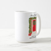 Red Door Garland Wreath House to Yours Koffiemok (Voorkant rechts)