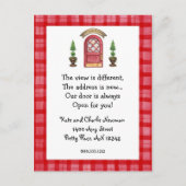 Red Door Nieuw Adres Briefkaart (Voorkant)