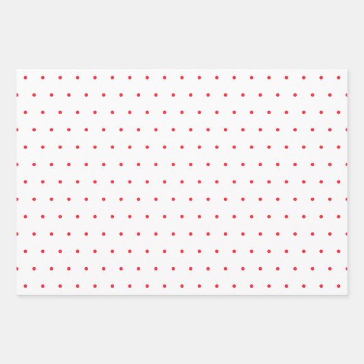 Red Dot and Plaid Christmas Collection Inpakpapier Vel (Voorkant 2)