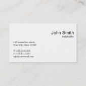 Red Dot Bodybuilding Visitekaartje (Achterkant)