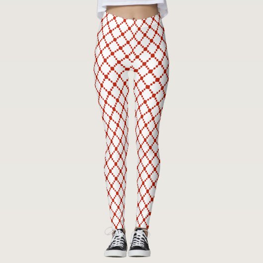Red Dot Pattern Leggings (Voorkant)