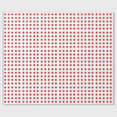 Red Dot Pattern op White II Gift Wrapping Paper Cadeaupapier (Vlak)