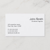 Red Dot Petroleum Engineer Visitekaartje (Achterkant)