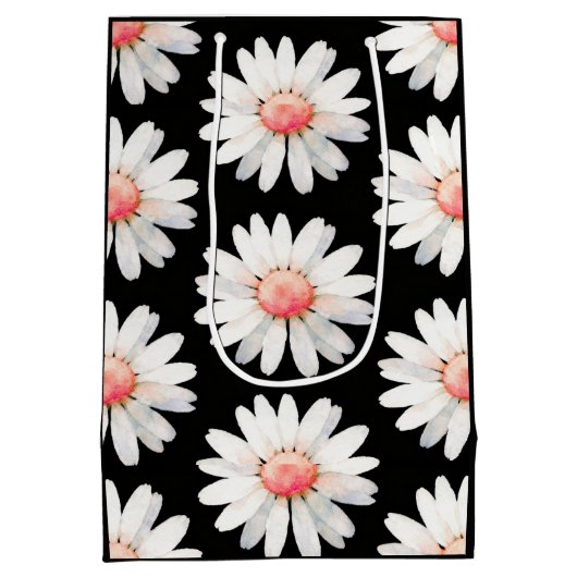 Red Dotted Daisy's Medium Cadeauzakje (Achterkant)