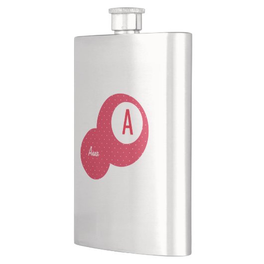 Red Dotty gepersonaliseerd Monogram Flacon (Links)
