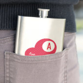 Red Dotty gepersonaliseerd Monogram Flacon (Voorbeeld)