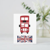 Red double decker bus London briefkaart (Staand voorkant)