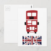 Red double decker bus London briefkaart (Voorkant / Achterkant)