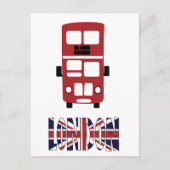 Red double decker bus London briefkaart (Voorkant)