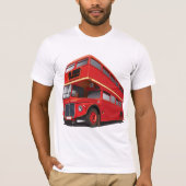 Red Double Decker Bus Mannen T-Shirt (Voorkant)
